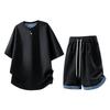 Men's Two-Piece Summer Set: Short Sleeve Tee & Five-Point Pants – Trendy, Sporty, Casual