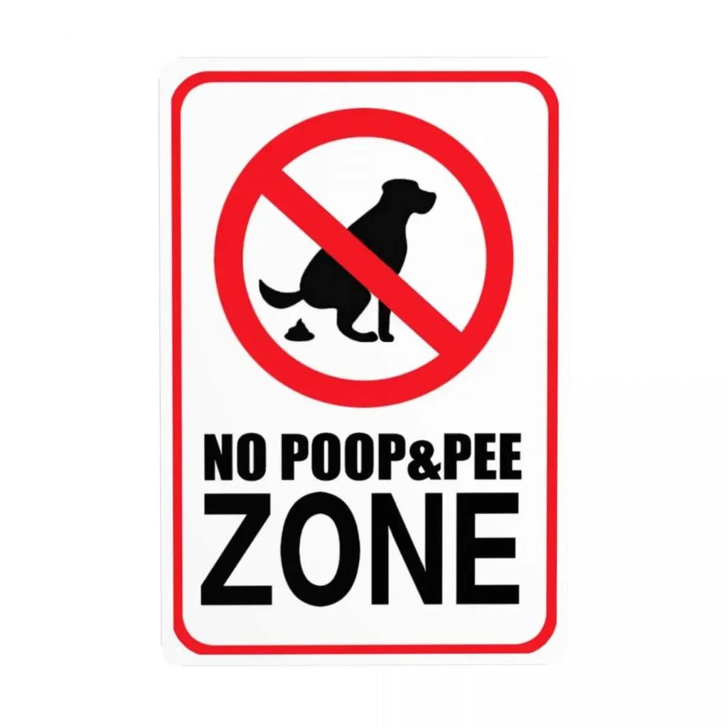 NO Dogs Allowed Metal Tin Sign Retro No Dog Poop Sign Tin Decorative Signs Plaques Club Cafe Restaurant Man Cave Bar Metal Plate