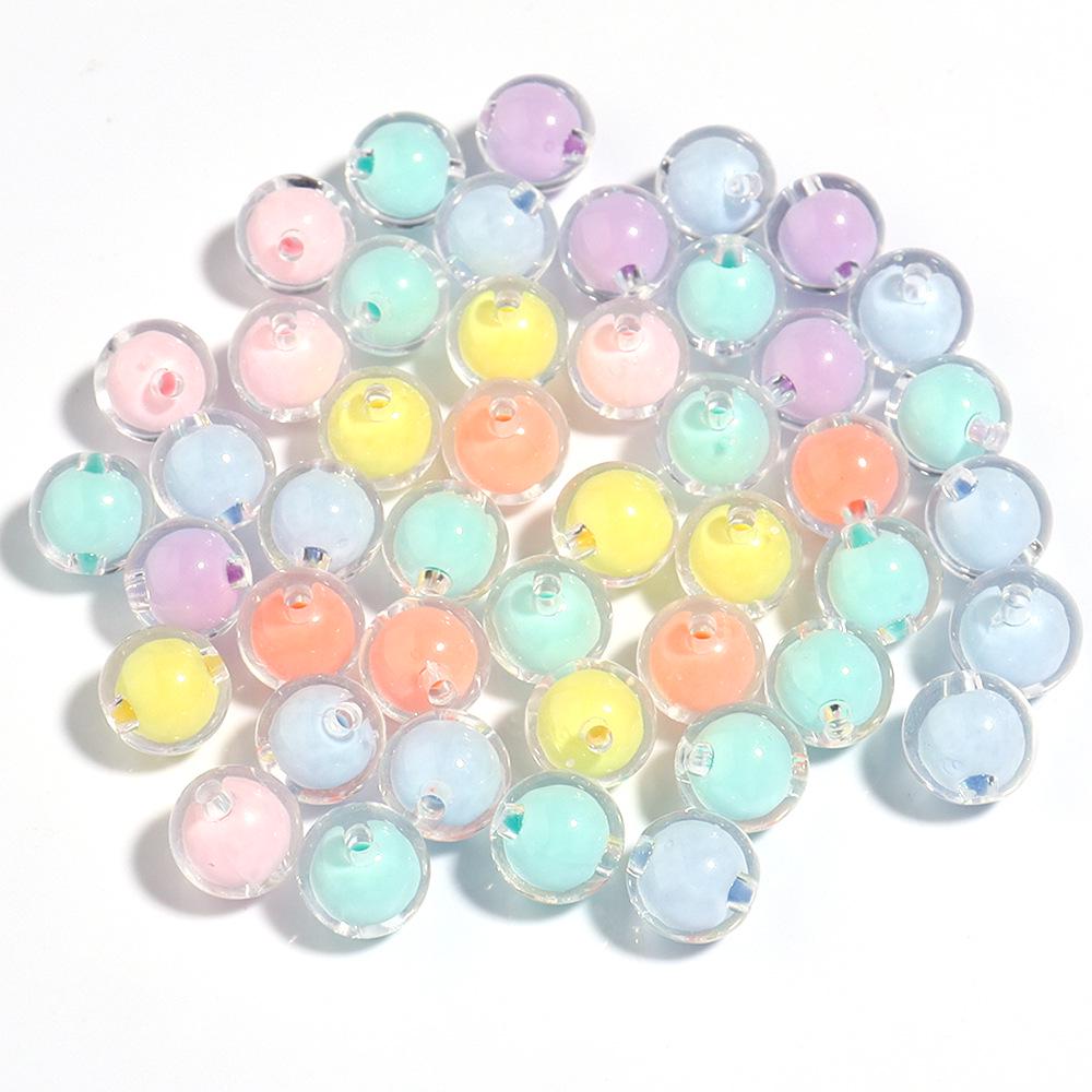 

Acrylic Candy Color Flower Heart Beads for DIY Bracelet Making Mixed Colors, sizes in details