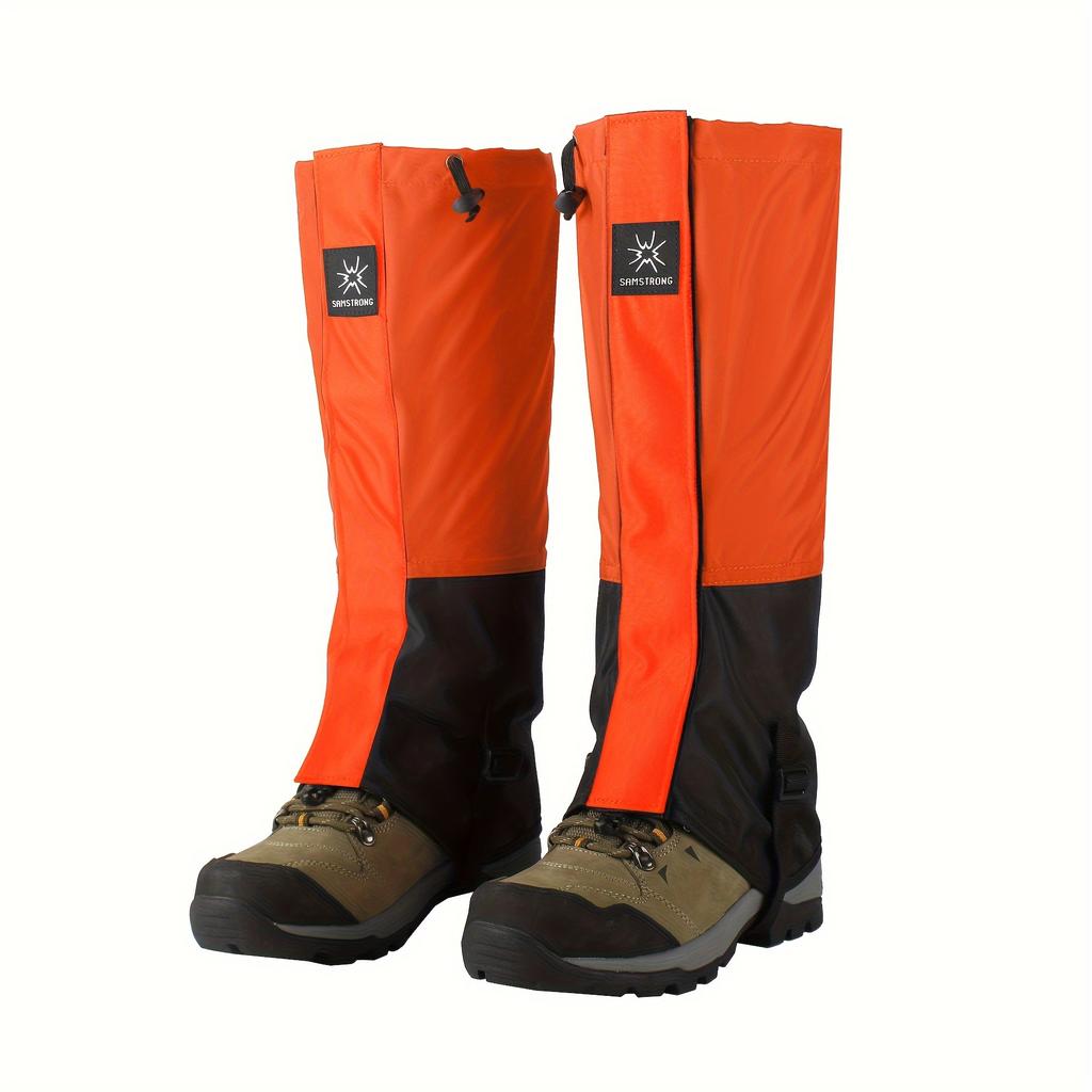 A Pair/2 Brand Professional Leg Gaiters, Unisex Outdoor Skiing Snowshoes for Desert Hiking, Snowproof and Sandproof