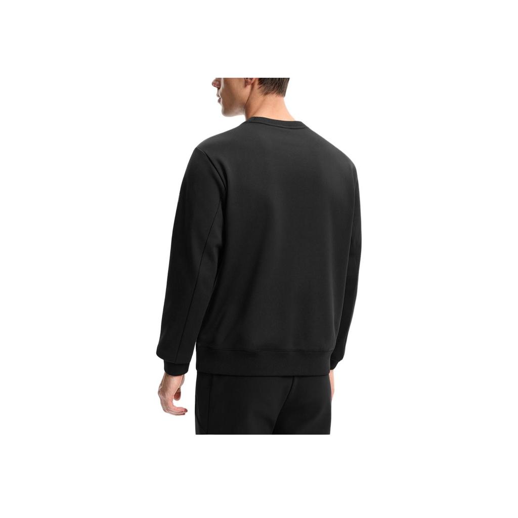 Fila Fitness Casual Sportivo Versatile Comodo Caldo Morbido Pile Pullover Girocollo Felpa Uomo felpa Nero Profondo A11M541212FBK
