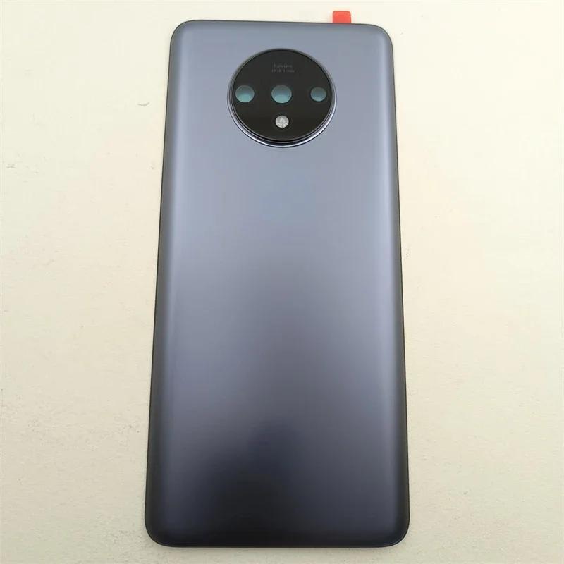 Glass Back Battery Cover Panel Housing Case Replacement Parts for OnePlus7T HD1901 HD1903 with Camera Lens