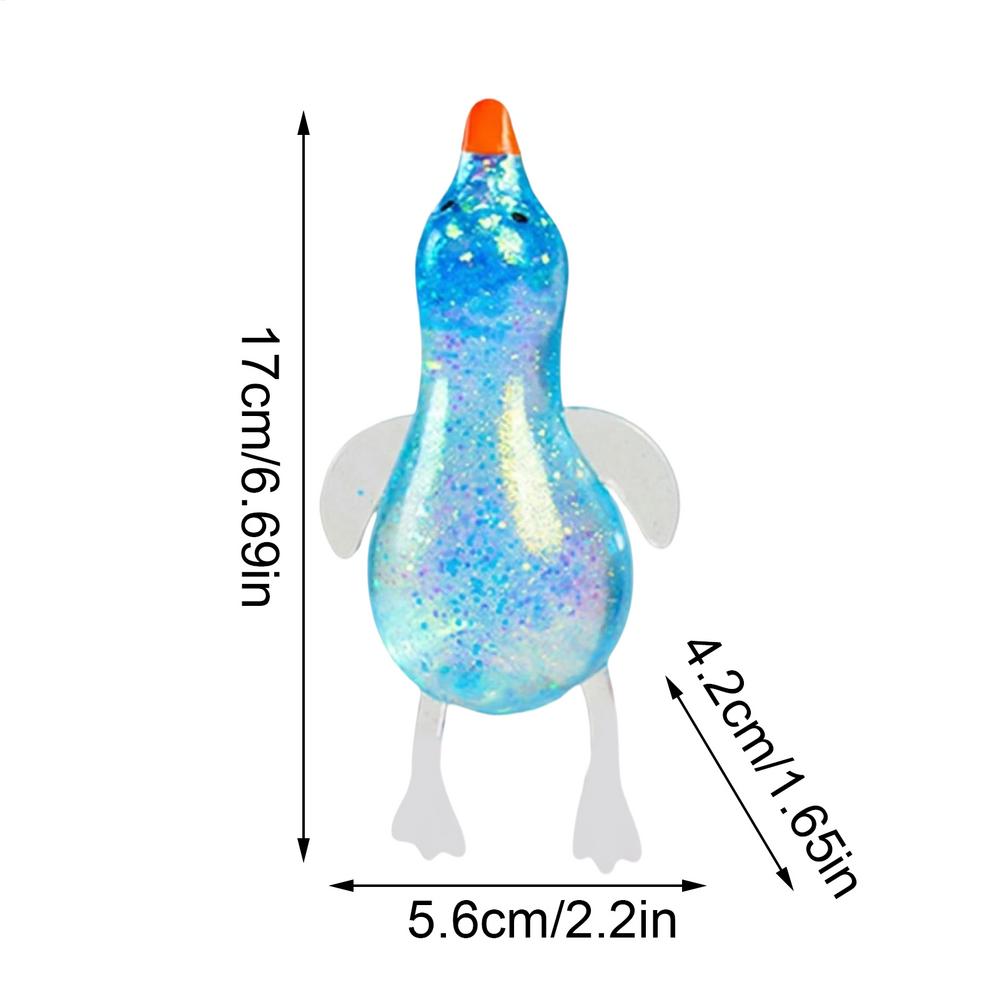 

Maltose Colorful AuroraDuck Squeeze Toy Soft Cute Animal Stress Relief Decompressions Stretch Toy For Adults And Children Gift синий