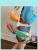 Cotton Knitted Tote Bag For Casual Travel With Large Capacity And Inner Card Pocket