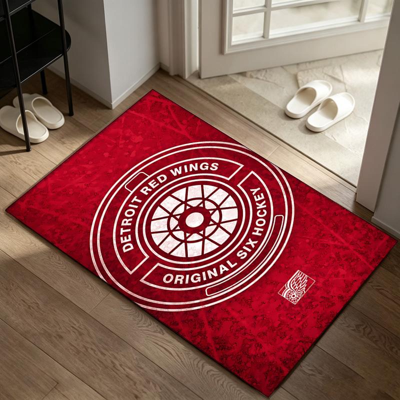 Detroit Red Wings A Rug Suitable for Office Chair Areas Living Rooms and Computer Desks Perfect for Home Offices and an Ideal Holiday Gift