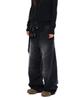AAKAM Biker Denim Pants (Black)