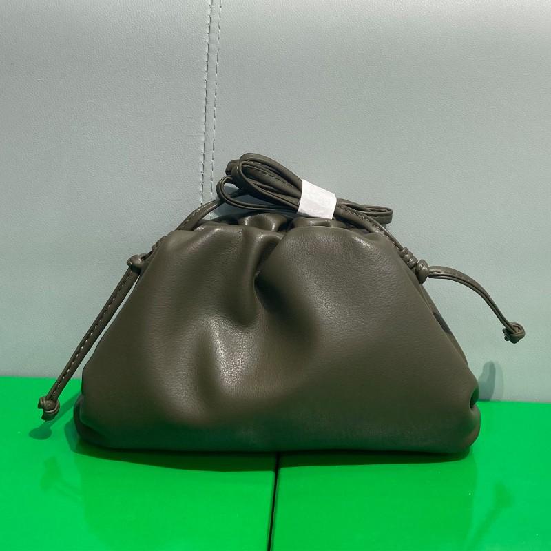 Soft Cloud Shape Leather Crossbody Bag Women Small Size Genuine Cowhide Adjustable Strap Daily Wear