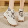 Fashion women's boots autumn and winter new thick-soled not tired women's shoes butterfly elements versatile women's boots wedge heel trend