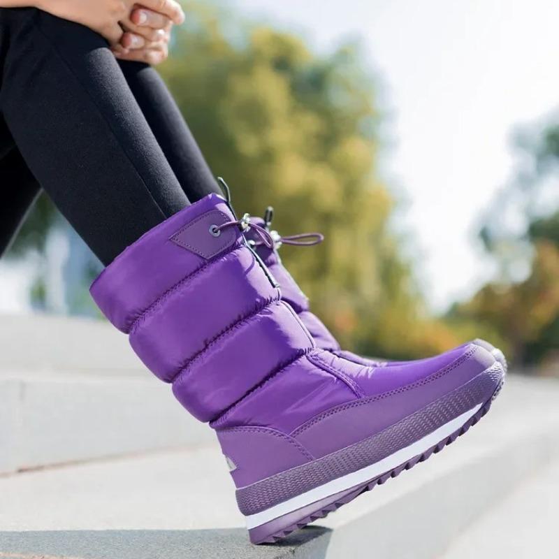 Winter Boots for Women Thick Plush Warm Cotton Boot Women's Snow Boots Mid-calf Winter Boots for Women Platform Boot Botas Mujer
