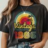 Vintage T-Shirt 1986, T-Shirt zum 40. Geburtstag, Retro Vibes Celebration T-Shirt