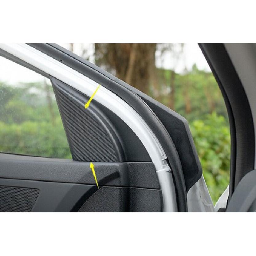 For Hyundai Elantra 17-20 Sticker Carbon Fiber A Post Front Triangle Cover Trim