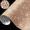 5 Hojas Brillantes Pegatinas de Diamantes de Pedrería de Cristal Autoadhesivas 2 mm Gemas Brillantes Manualidades DIY Decoración para Coche Teléfono Suministros de Costura