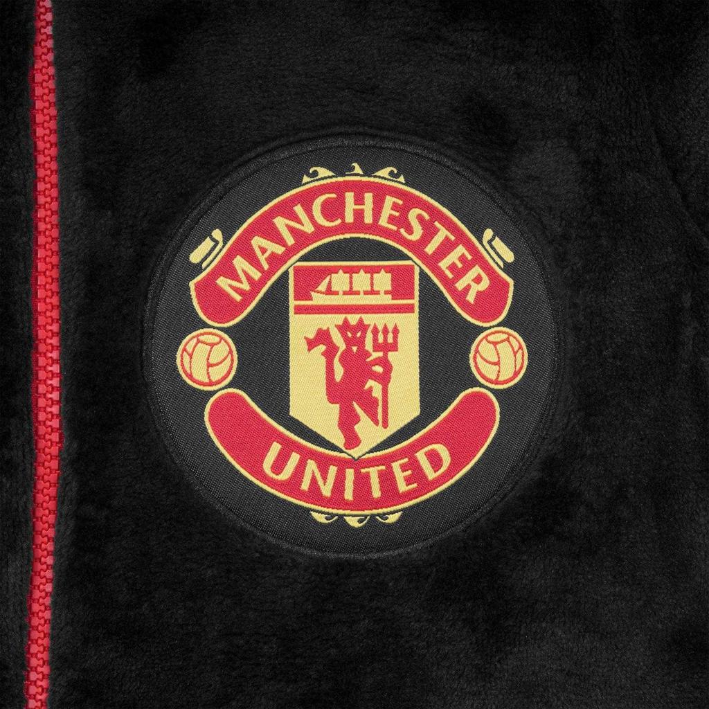 Manchester United FC Pijama tip salopetă fleece cu creastă pentru copii