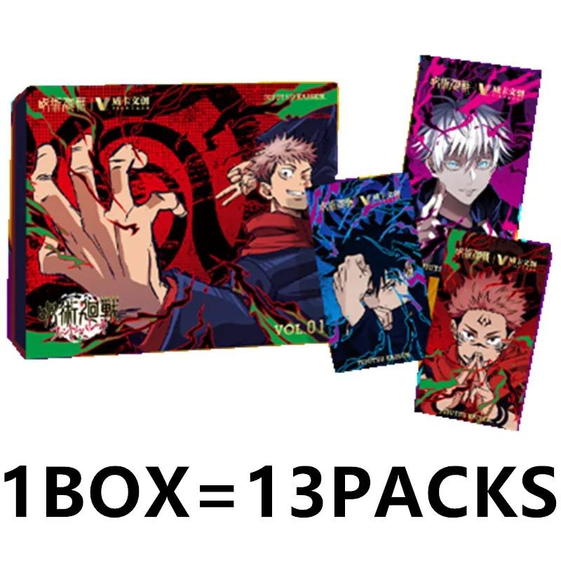 Jujutsu Kaisen VOl.1 Yuji Itadori Fushiguro Megumi Gojo Satoru Anime Character Peripheral Collection Card Toy Gift