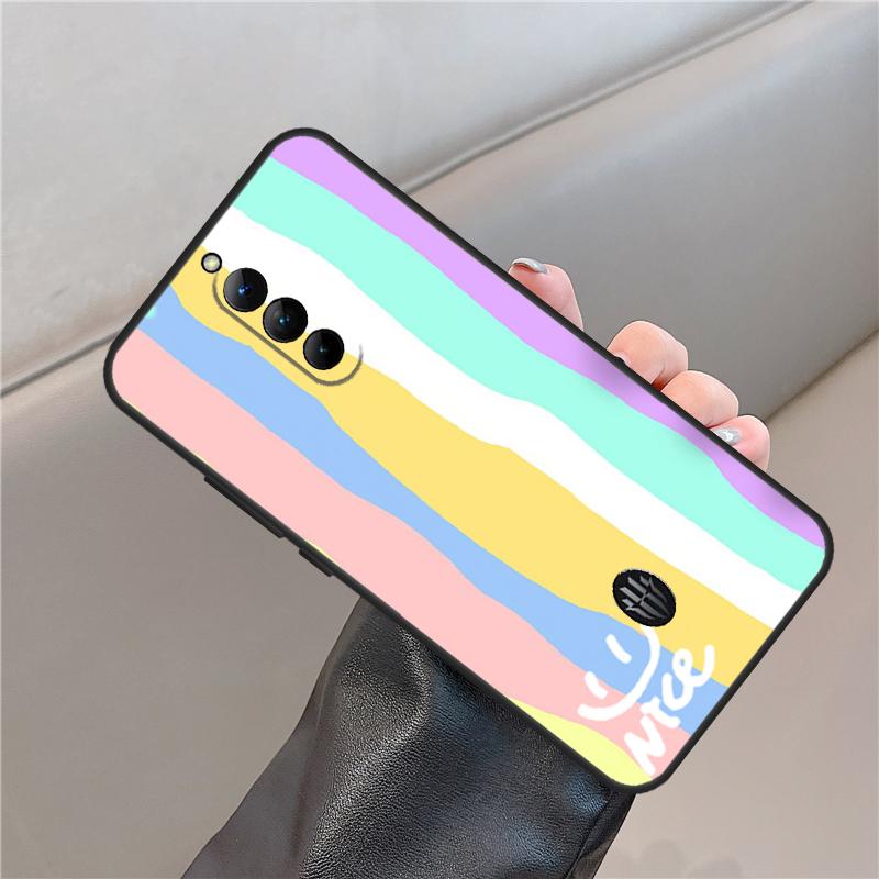 

Rainbow Cute Cartoon Case For ZTE Nubia Red Magic 10 Air 10S 9S 8S 6S 7S Pro For RedMagic 8 9 10 11 Pro Plus Cover Red Magic 5S