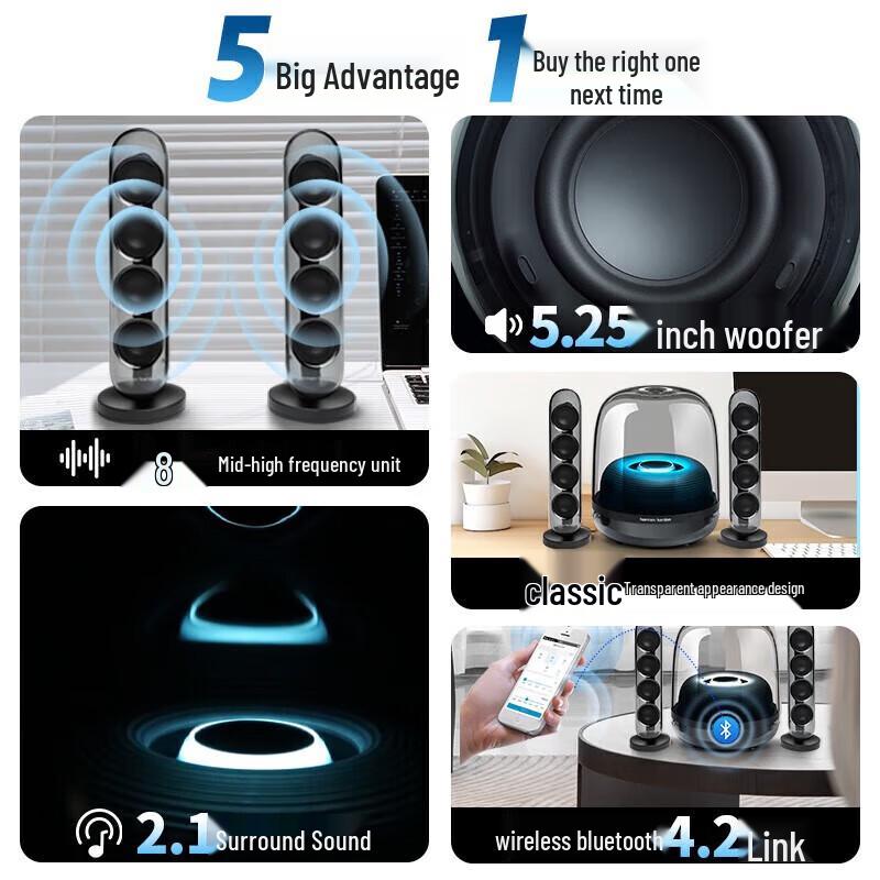 Harman Kardon Soundsticks 4 Bluetooth Desktop Speaker