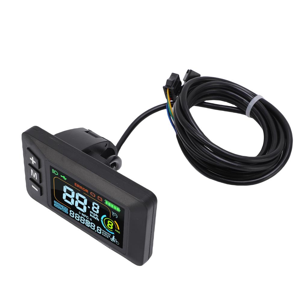 Contrôleur de Trottinette Électrique 22A Contrôleur Onde Sinusoïdale 3 Modes avec Panneau d'Affichage LCD Couleur GD02 130X