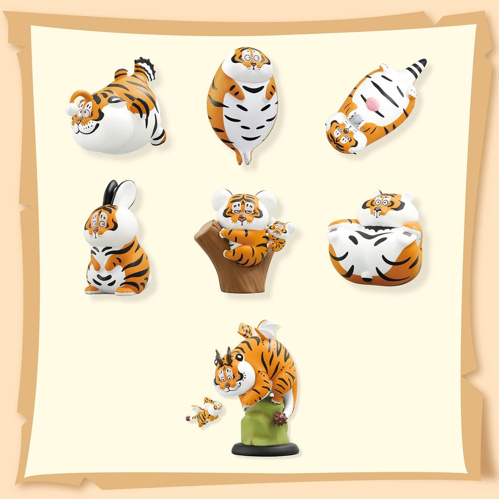 52TOYS PANGHU 2 Série Tiger Part Slepý box 1 ks Gacha Gacha Hračka Taška štěstí Akční figurka Sběratelská hračka Roztomilá figurka Kreativní dárek Vánoce Narozeniny