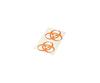 Biohazard Mark Label, Orange, 12cm, Orange-12