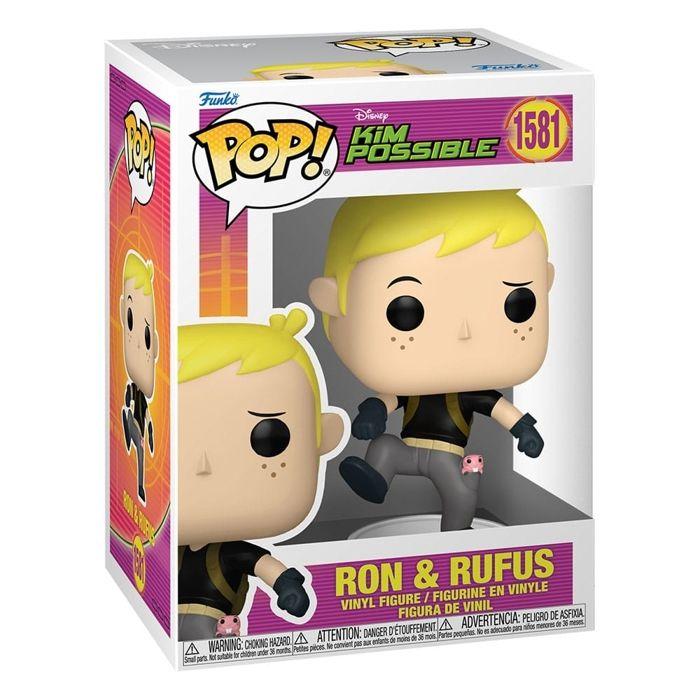 Figurine funko pop! n°1581 | kim possible | ron avec rufus
