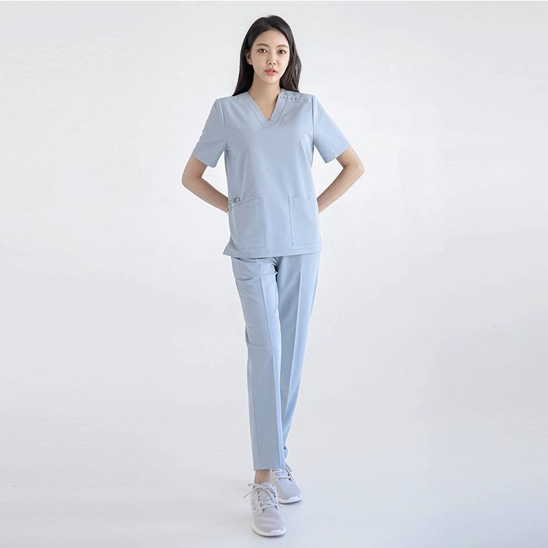 Korean Style Beauty Salon Uniform for Female Beauticians, Stomatologists, and Nurses – Hand Washing and Medical Wear