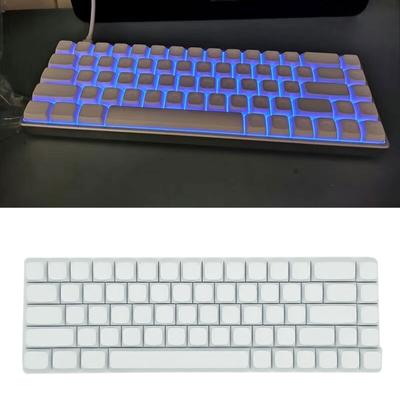 PBT Keycaps 68 kláves Minimalistické biele prázdne keycaps Farbosublimačné keycaps Pre rozloženia klávesníc AK680 RK68 DK68