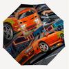 1PC car racing Umbrella-8-Rib Reinforced Portable Folding Travel Suitable for All Seasons Outdoor Daily Use  -J0349