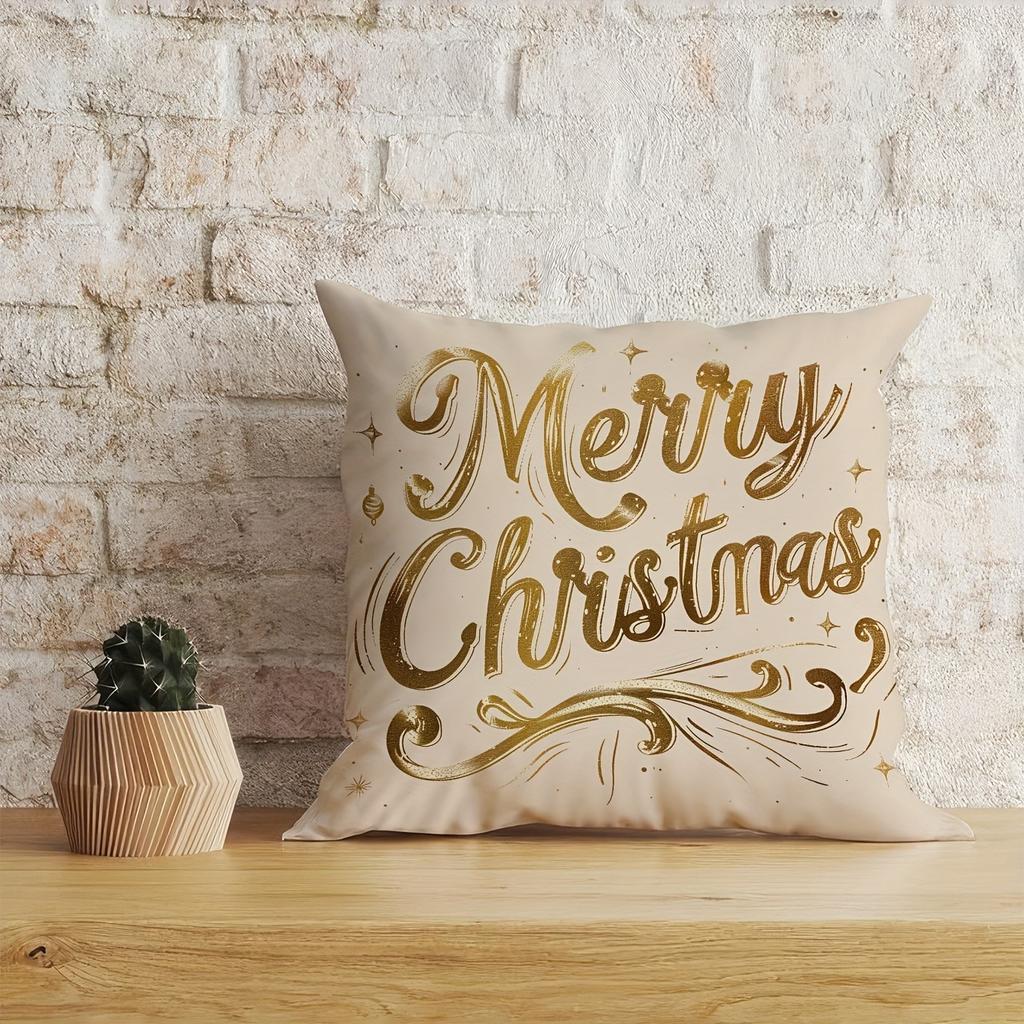 Christmas Decoration Pillowcase Merry Christmas Holiday Party Pillow Cover Sofa Cushion Suite Room Home Decoration