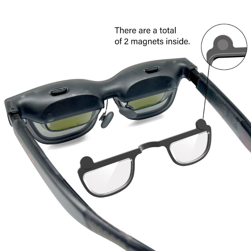 Magnetic Frame For Luma AR Glasses Lens Frame Without Lens with Quick Release And Securely fit Holder Glasses Case