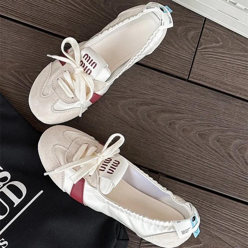 Fashion Women's Sneakers Casual Flats Shoes Summer Shallow Canvas Shoes 2024 Designer New Women Lace-Up Sport Shoes Cozy Zapatos Mujer