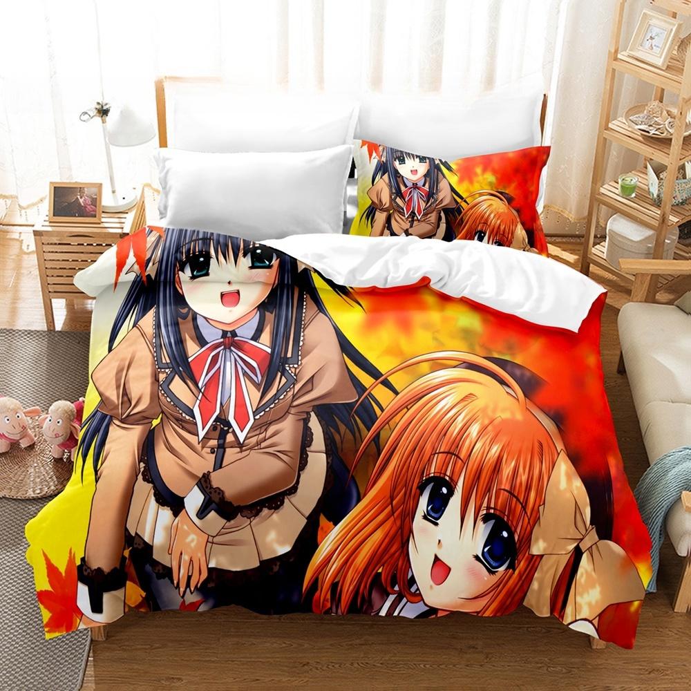 New 3D Priningt Kawaii Girls Yae Sakura (Shuffle!) Bedding Set Cartoon Anime Three-piece Set Adult Kid Bedroom Duvetcover Sets