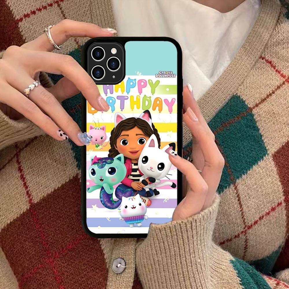 Cute G-Gabbys D-Dollhouse Phone Case For IPhone 17 16 Pro Max 11 12 13 14 15 Hard PC+TPU Bracket Back Cover