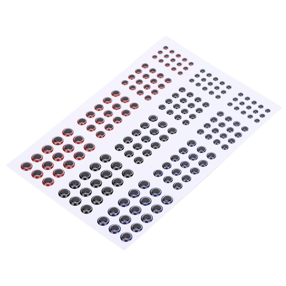 Fishing Lure Artificial Fish Eyes Fishing Hook Crafts 3D Animal Fish Eyes 183pcs Size 1