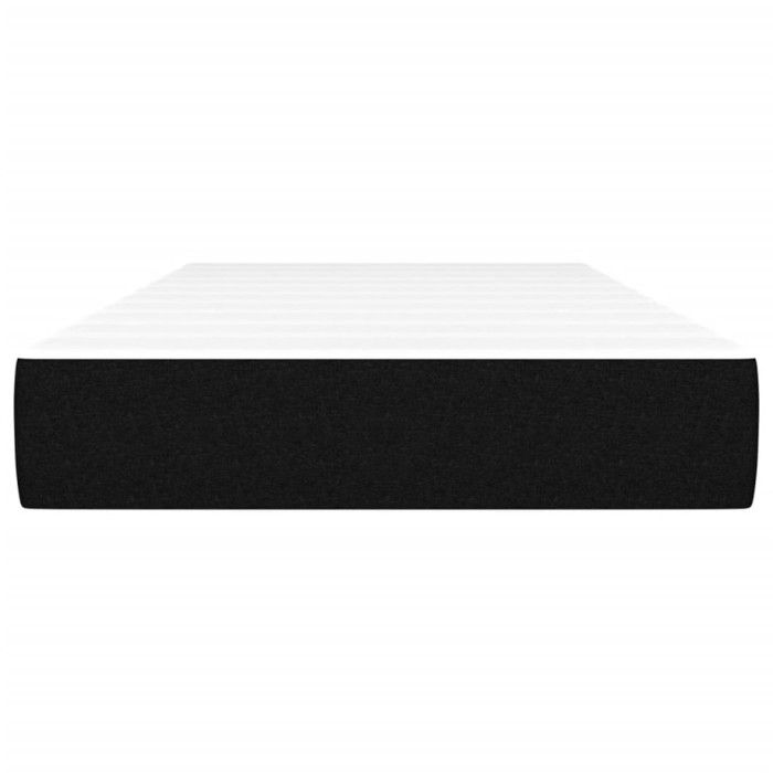347696 vidaXL Matelas de lit à ressorts ensachés Noir 90x190 cm epaisseur 20 cm Tissu