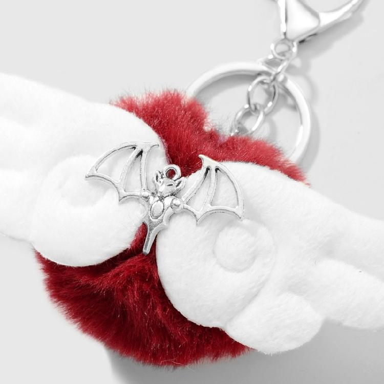 Lovely And Edgy Bat Wing Keychain With Soft Pendant Ideal For Decorating Bags Keys Or Personalize Belongings