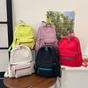 Trendy Vintage Travel Backpack with Multiple Pockets for Junior High Students