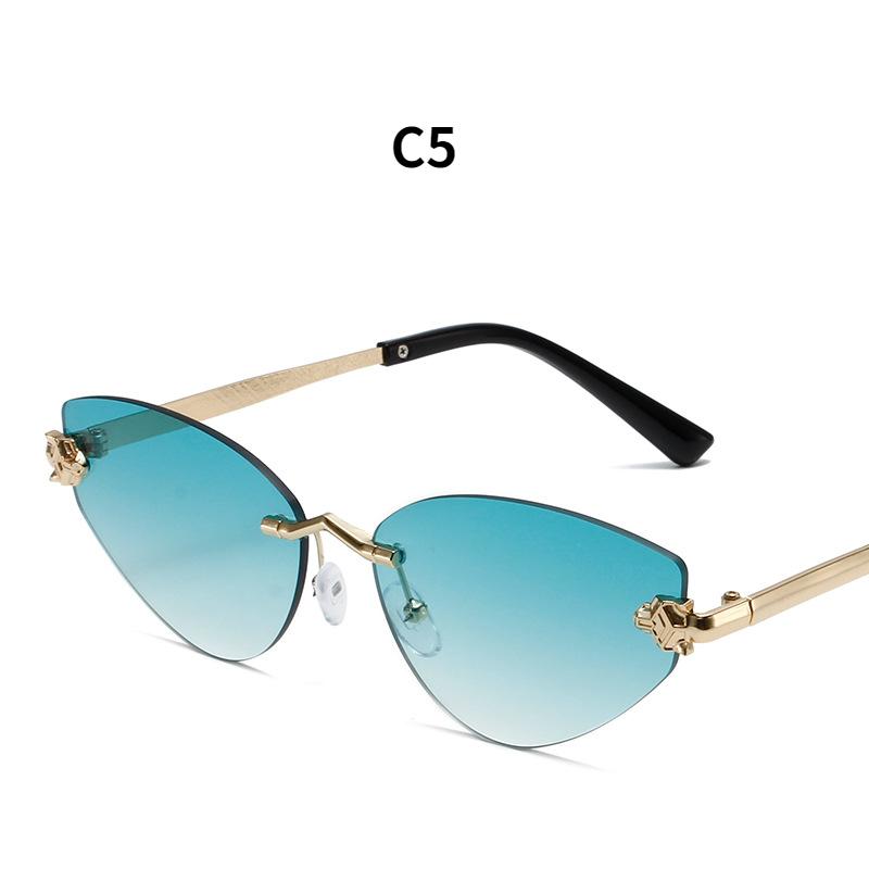 Women's sunglasses, new triangular frameless sunglasses.