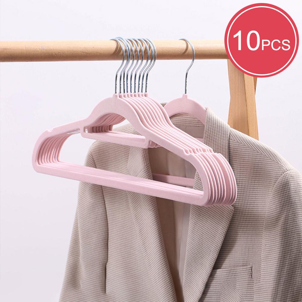 

10/20/30/50/100 шт. Флокированная стойка, нескользящая, не оставляющая следов, вешалка для одежды, вешалка для хранения одежды