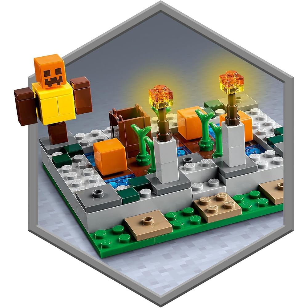 LEGO Minecraft Abandoned Village Set 21190 Building Blocks Toy for Boys and Girls Ages 8 and Up