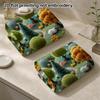 Felt Woolen Village Kids Bath Towel, Soft Absorbent Hand Towel, Mini House Sheep Forest Landscape Quick Dry Towel