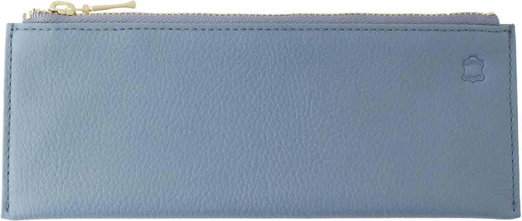 Flacher Stift OSL gräulich Einschubtasche, Leder, blau, OSL-1802 Einschub