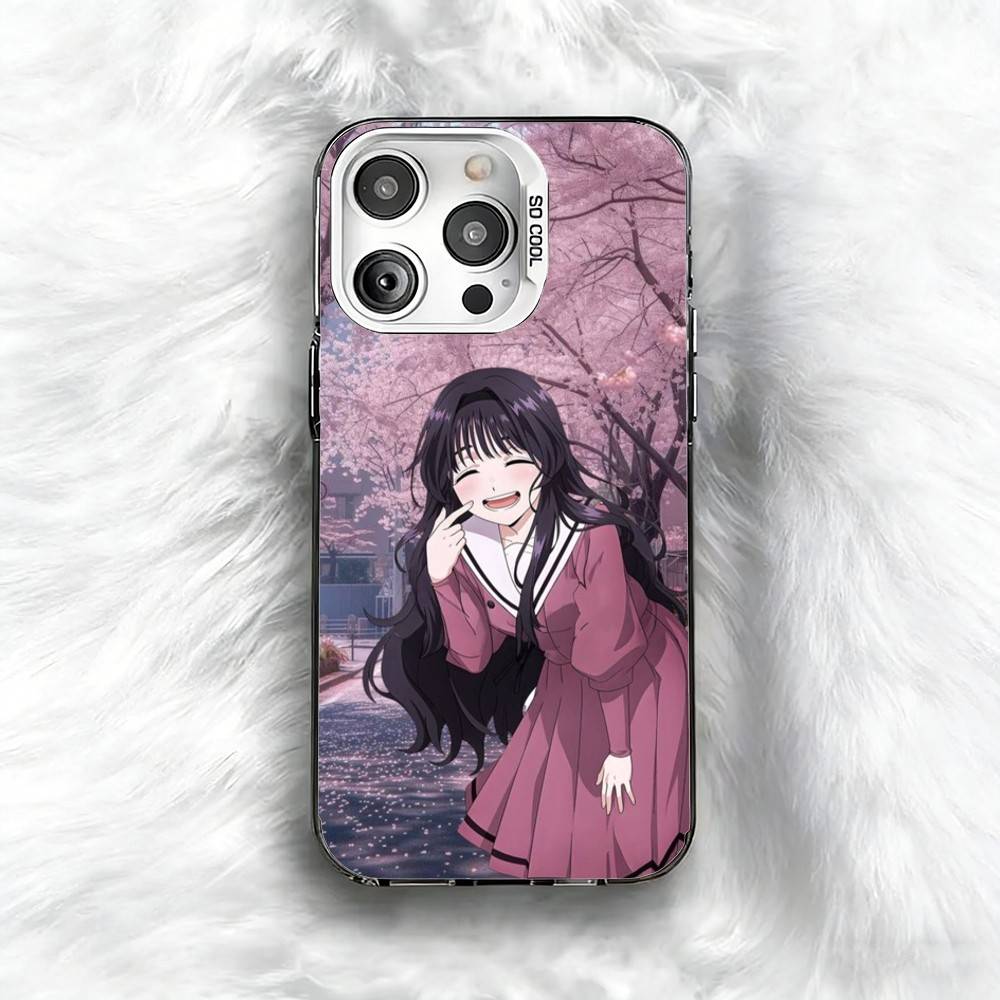 W-Waguri k-Kaoruko Anime  Phone Case For iPhone 16 17 15 14 12 13 Pro Max Black Color Shockproof Cover