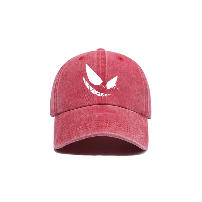 Washed Cotton Soft Top Daddy Baseball Cap Retro Distressed Denim Peaked Cap for Women