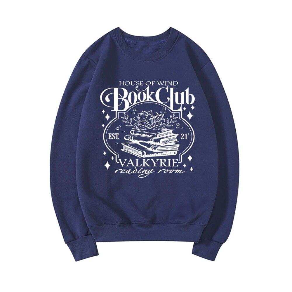 House of Wind Library Velaris Sweatshirt Acotar Book Club Sweater Night Court SJM Throne of Glass Sweatshirt Long Sleeve Pullovers