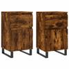 VidaXL Buffets 2 pcs chêne fumé 40x35x70 cm bois d'ingénierie 831175
