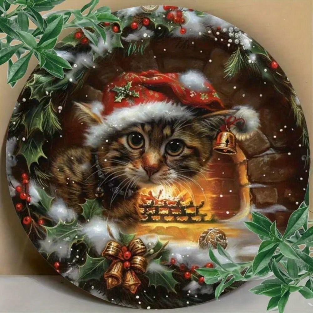 Iron Wall Art Decor Vintage Painting Handmade Metal Tin Sign 20x20cm