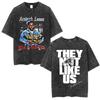 T-shirt Vintage Lavate Kendrick Lamar & SZA Grand National Tour 2026 They Not Like Us Grafica T-shirt Uomo Hip Hop T-shirt Y2K