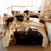Animal Cat Bedding Sets Quilt Bed Cover Comforter Duvet Cover Pillow Case 2-3 Pieces Sets Kids Adult Bedroom Decoration