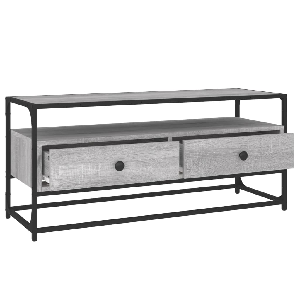 TV Cabinet Gray Sonoma 100x35x45 cm Particleboard