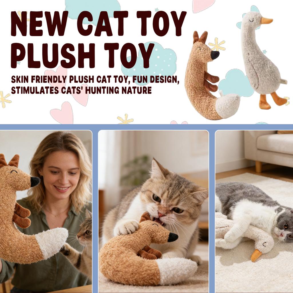 Plush Dog Toy Durable Squeaky Chew Toy Soft Stuffed Animal Pet Toy for Small Medium Large Dogs Interactive Play and Training